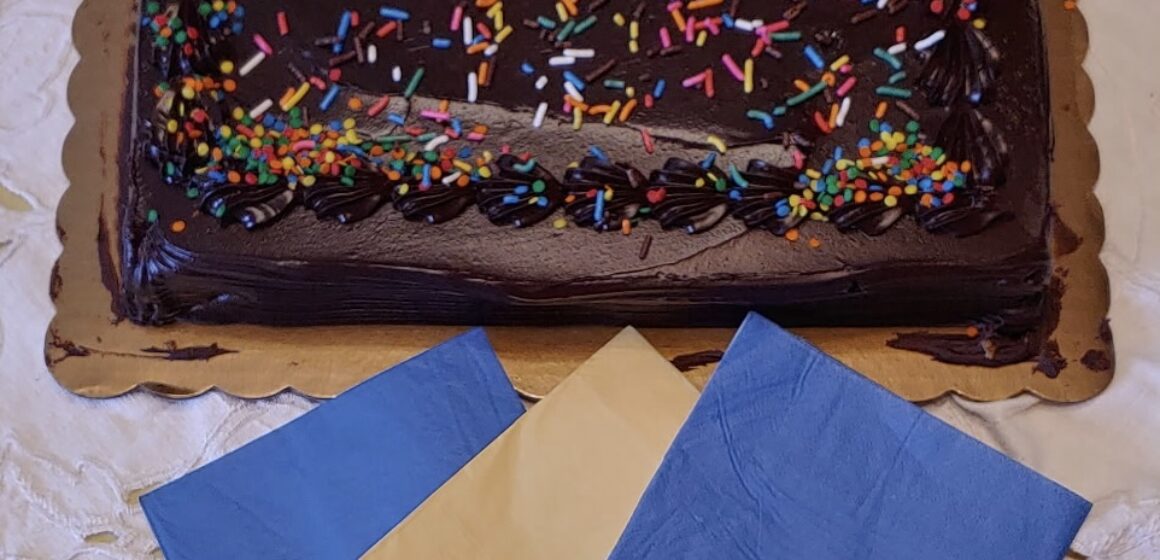 cake with sprinkles celebration cake