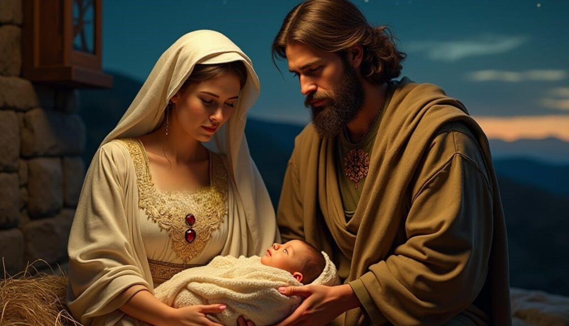 Jesus with Joseph and Mary